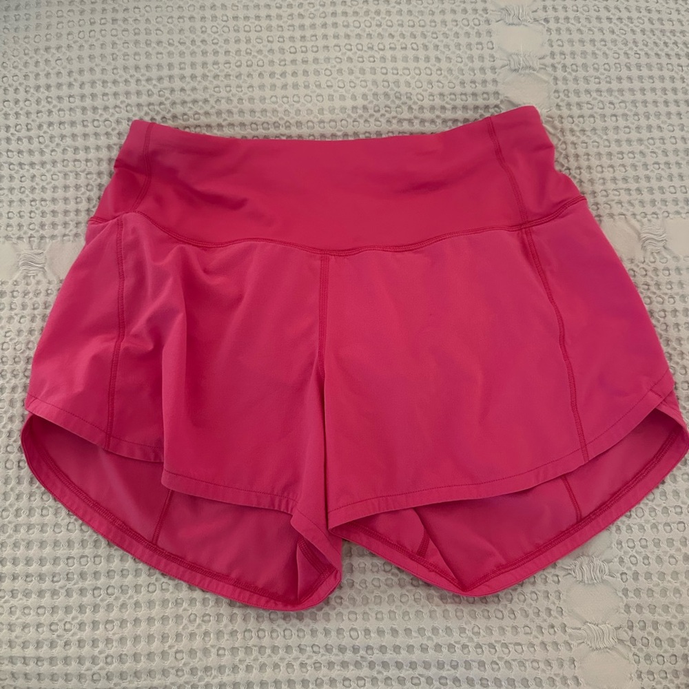 lululemon Sonic Pink Speed Up High Rise 2.5 Shorts